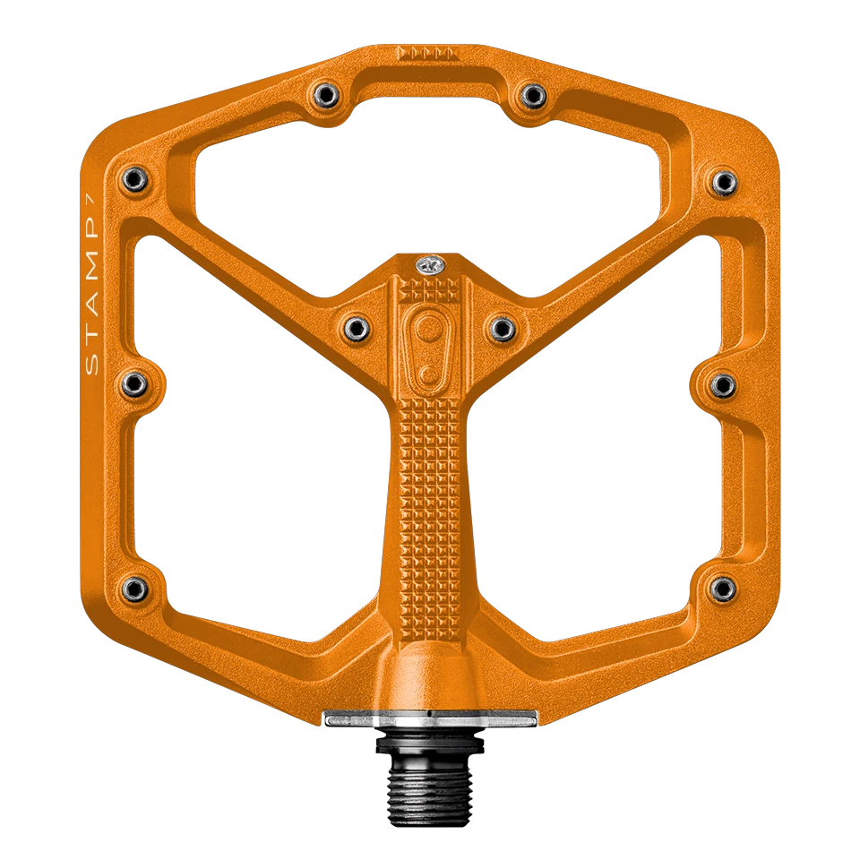 1. Pedale Platforma Crankbrothers Stamp 7 Large Portocaliu