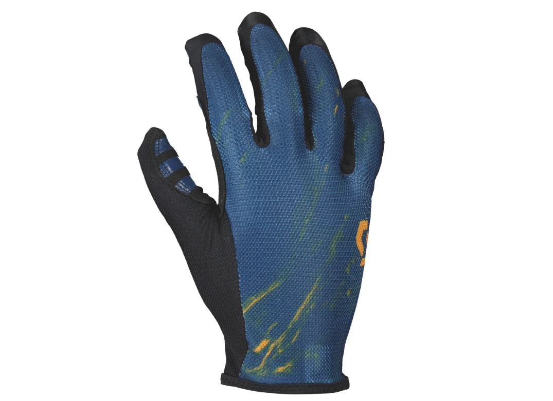 1. Manusi Bicicleta Lungi Scott Traction LF, Midnight Blue / Copper Orange XL
