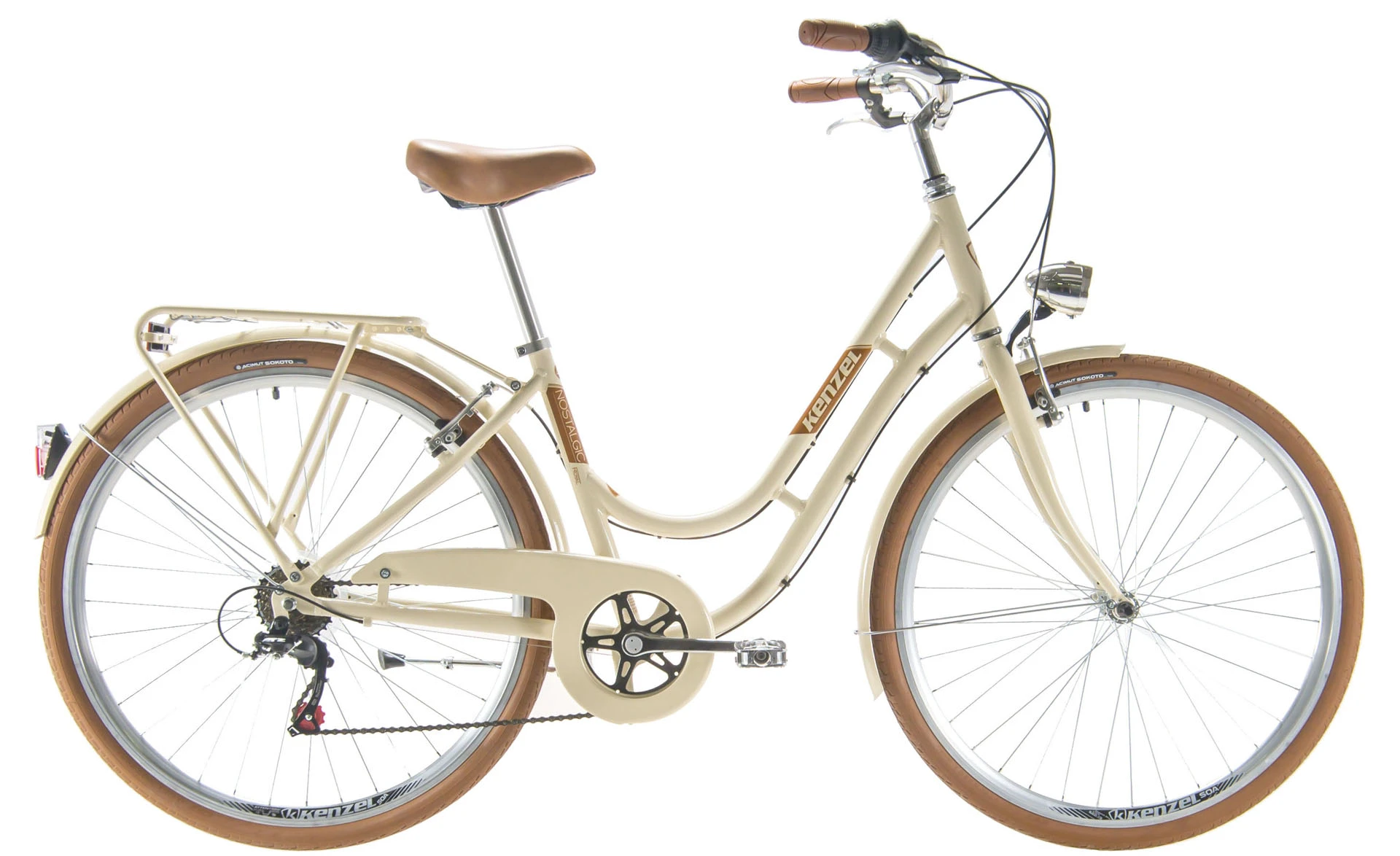 1. City Bike Kenzel Nostalgic Royal, 28, 6V, 43cm, bej