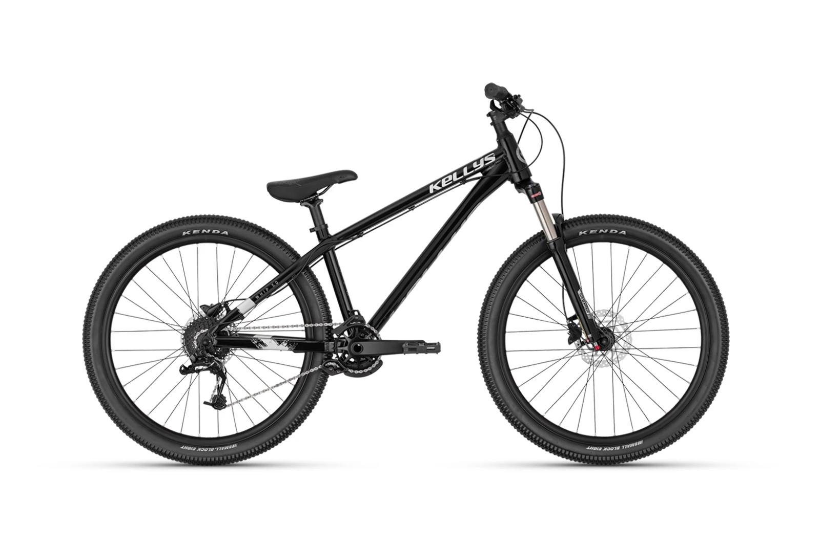 1. Dirtbike Kellys Whip 50, negru-alb-M