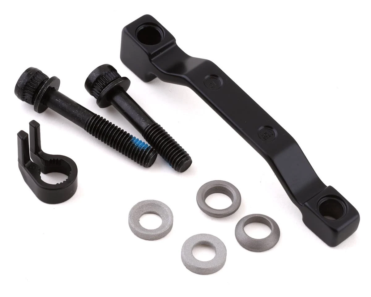 1. Adaptor frana disc Shimano SM-MA-F180P/P2 cu suruburi stop ring si saibe