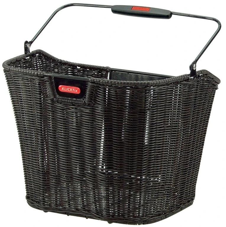 1. Cos Bicicleta Fata Klickfix, fara adaptor, 16L, negru