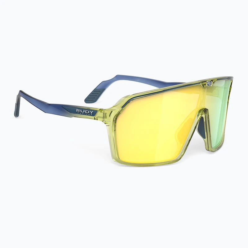 1. Ochelari Sport Rudy Project Pinshield Crystal Albastru Avio-Apple-Green Fade Multilaser Galben