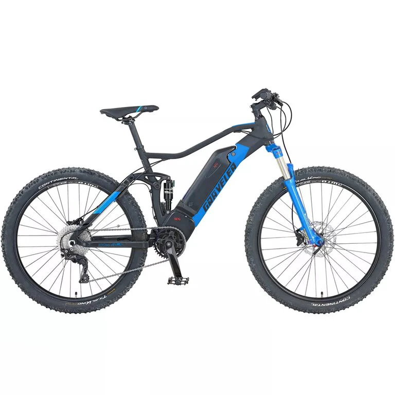 1. Bicicleta Graveler ESM 10 E-BIKE 27.5 48CM Albstru Negru