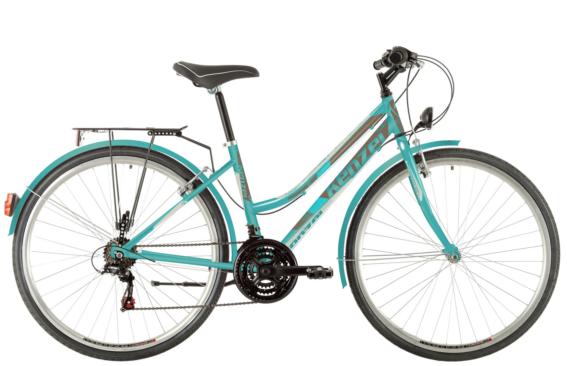 1. Bicicleta Trekking Kenzel Fresh W5, Turcoaz