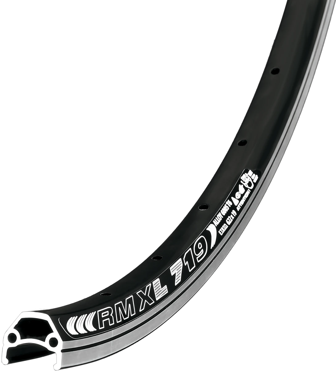 1. Janta Bicicleta Remerx Dragon Line 719/V-brake 650B (27.5)x19, dubla simplu capsata 36H pentru valva AV neagra