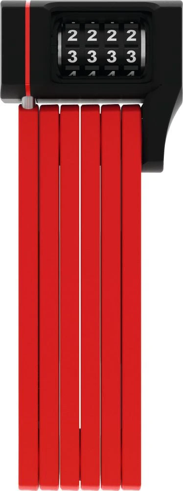 1. Antifurt Z-Lock cu Cifru Abus 5700Cx80 SH Bordo uGrip Rosu