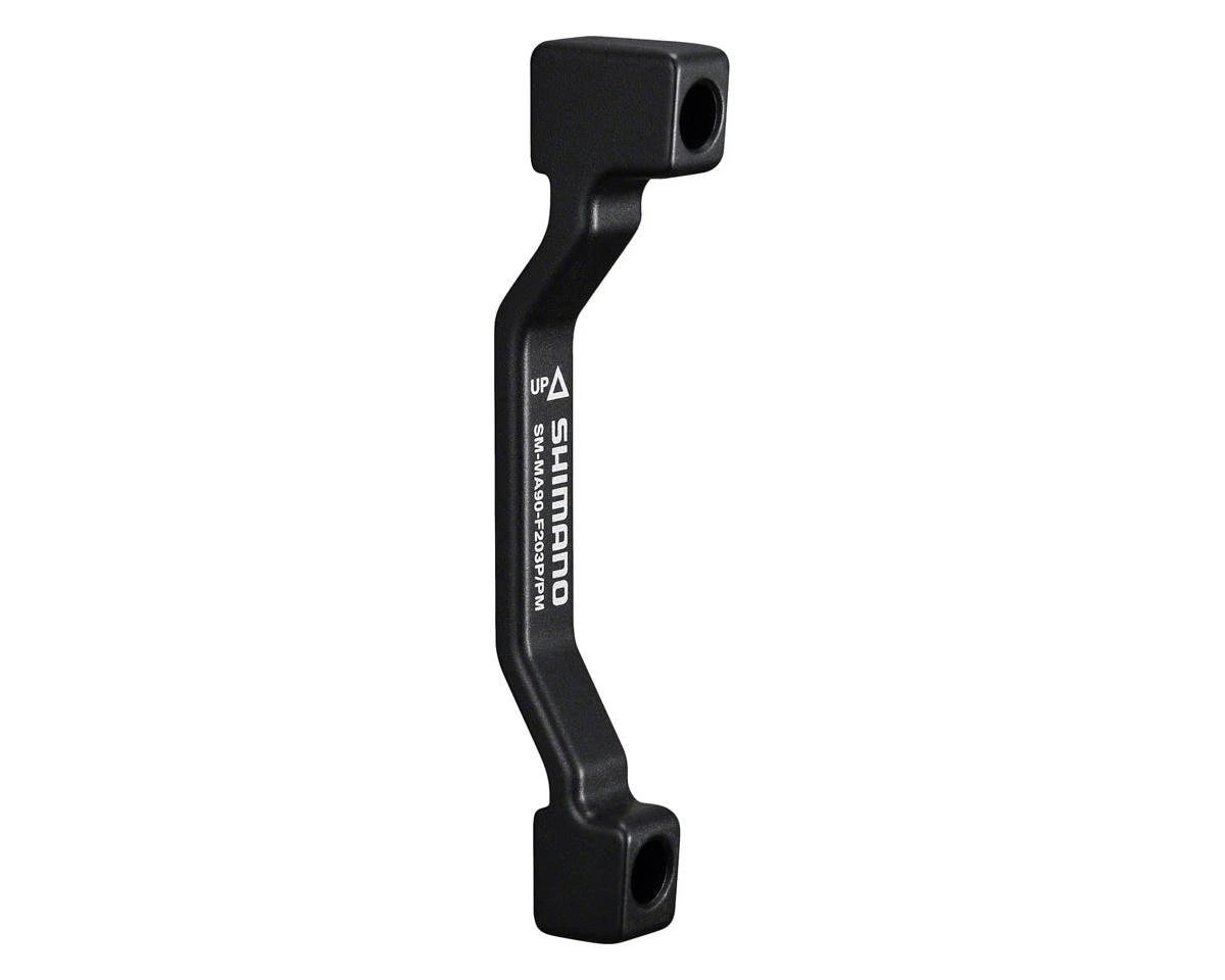 1. Adaptor Montaj pt Etrier Frana pe disc Shimano SM-MA90-F203P/PM, suruburi (lung x 1, scurt X 1), wire X 1, saiba washer-A x 2, saiba washer-B x 2, ambalat ind.