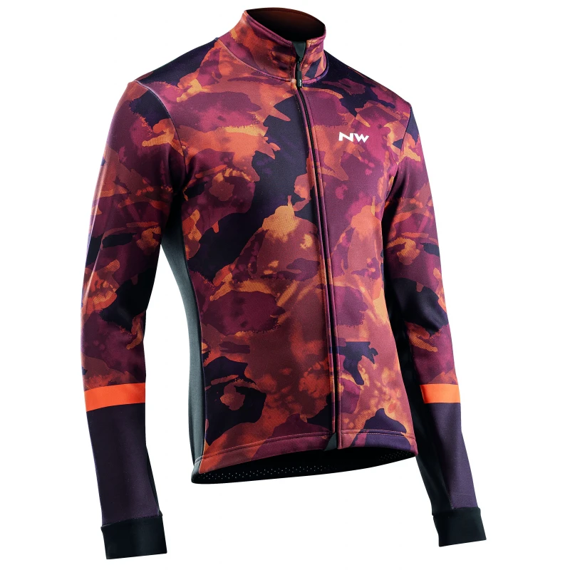 1. Jacheta Northwave Blade Total Protection, camo orange-negru XL