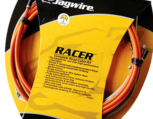 1. Kit bowden schimbator+frana Jagwire Racer, portocaliu