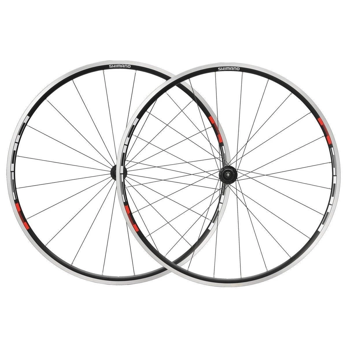 1. Set Roti Bicicleta Shimano WH-R501A, fata-spate, pt 8/9/10 vit old 100/130mm QR