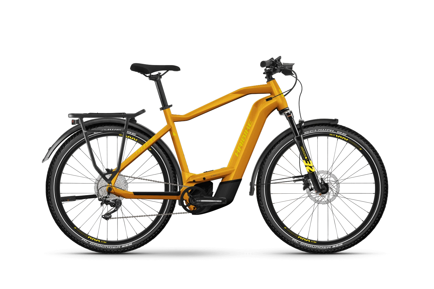 1. Bicicleta Electrica Haibike Trekking 8 Hybrid Men Bosch 28 Portocaliu - XXL
