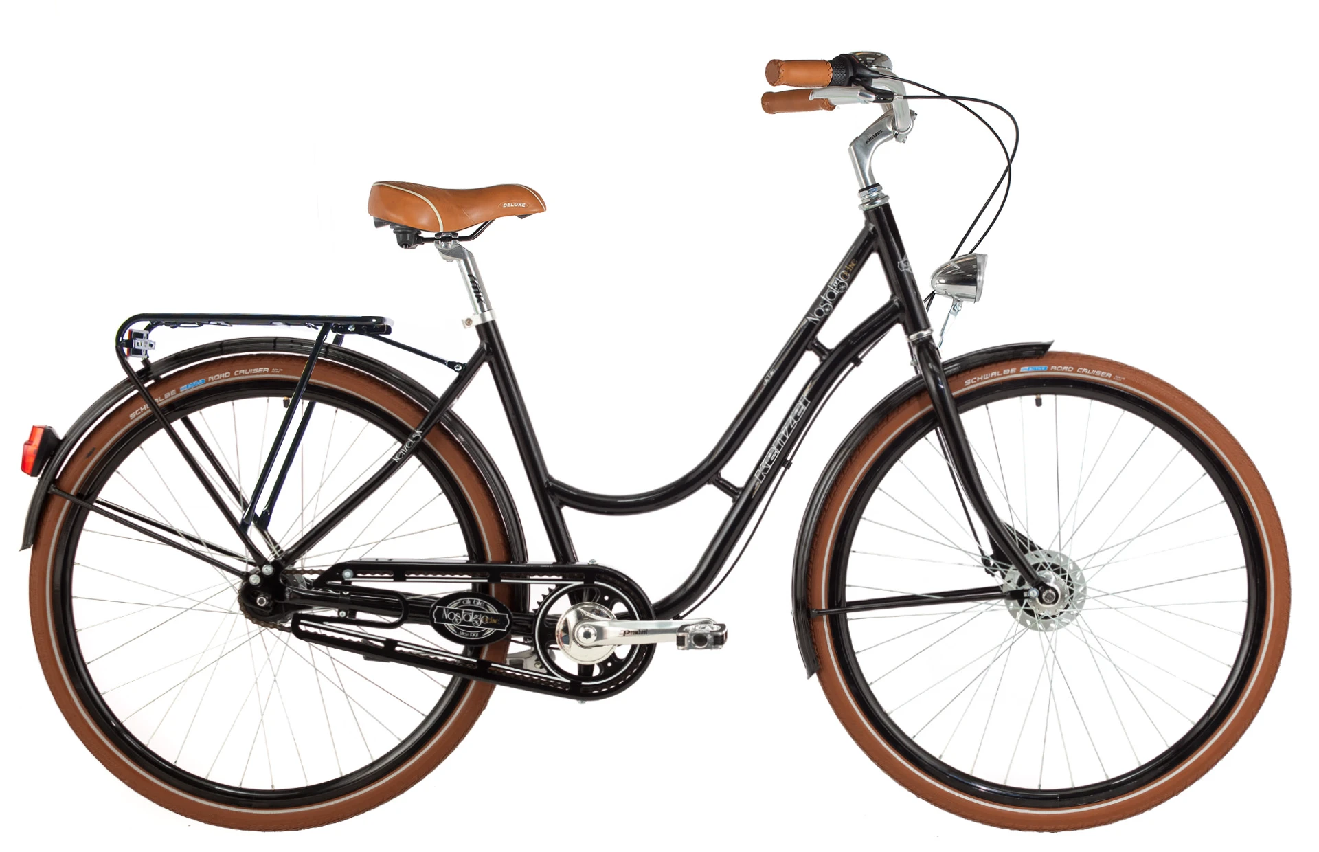 1. City Bike Kenzel Nostalgic Deluxe 3 viteze 28 Roller 5 Negru