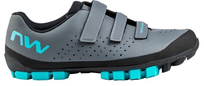 1. Pantofi Ciclism MTB Northwave Hammer WMN, gri-turcoaz, 38