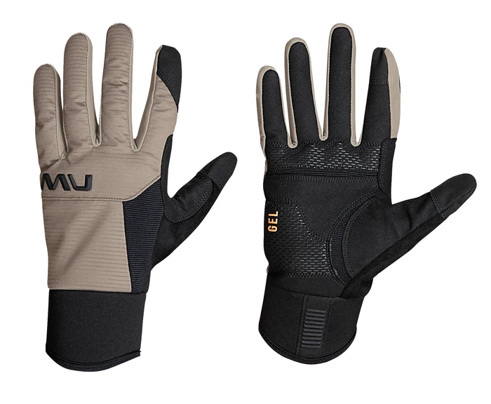 1. Manusi Bicicleta Lungi Iarna Northwave Fast Gel Crem-Negru XXL