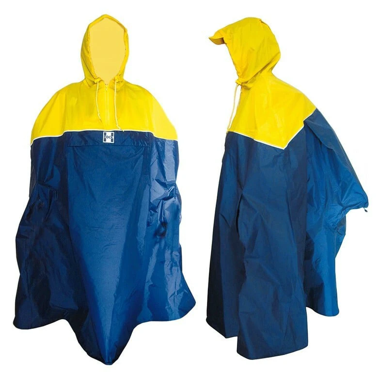 1. Pelerina Ploaie Bicicleta poncho HOCK Back-Pack, L, galben-albastru