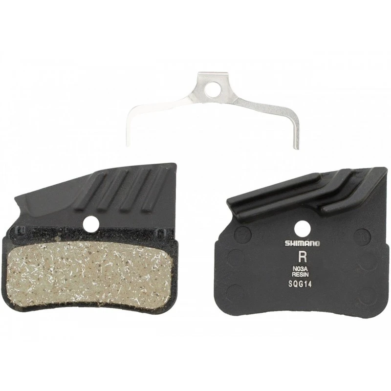 1. Placute de frana Resin Shimano N03A-RF, radiator racire resin