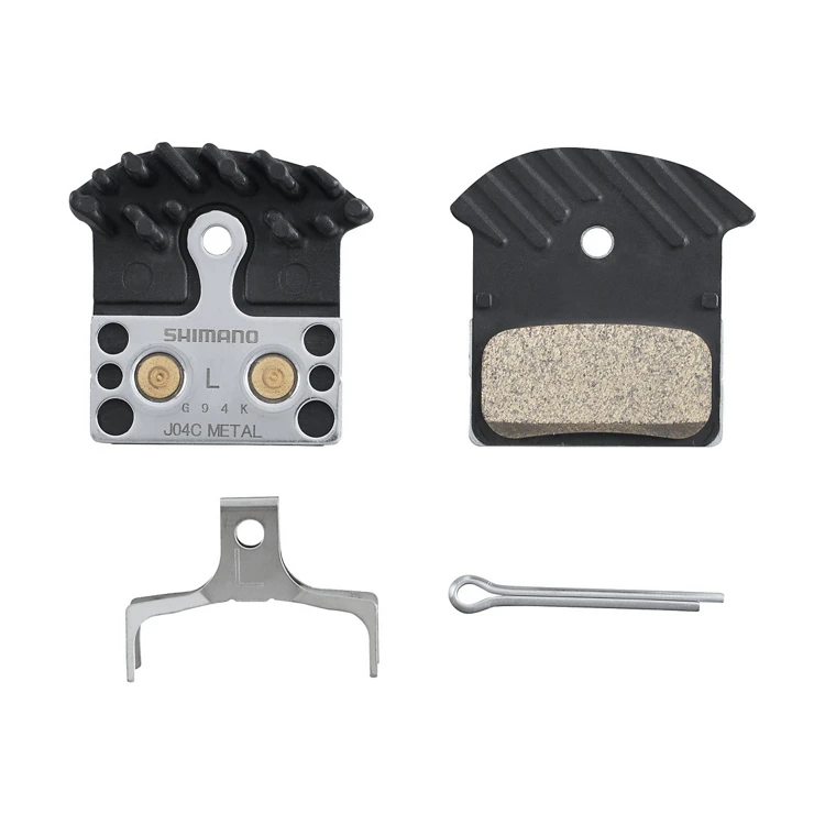 1. Placute de frana Shimano J04C, metal, aripioare de racire
