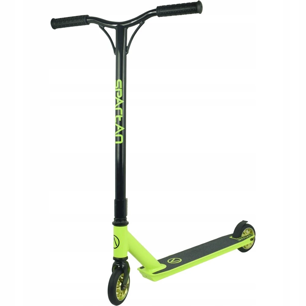 1. Trotineta Spartan Stunt Scooter, neon-verde
