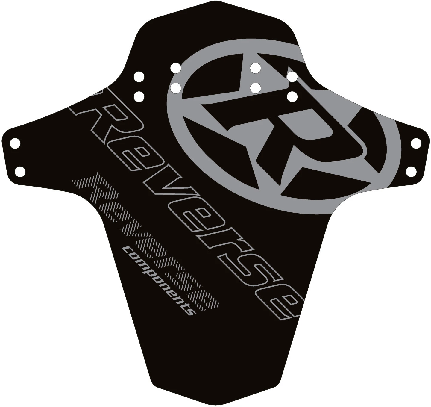 1. Aparatoare Noroi Reverse Mudfender Reverse Logo Negru-Gri