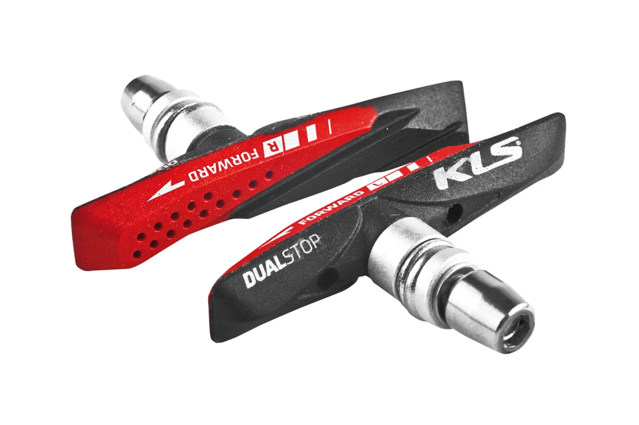 1. Saboti de frana Kellys Dualstop V-02, negru-rosu