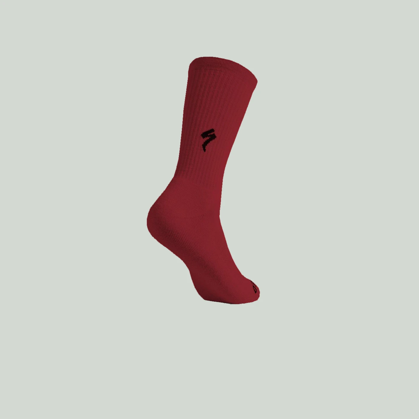 1. Sosete Specialized Merino Midweight Tall cu logo Maroon-M