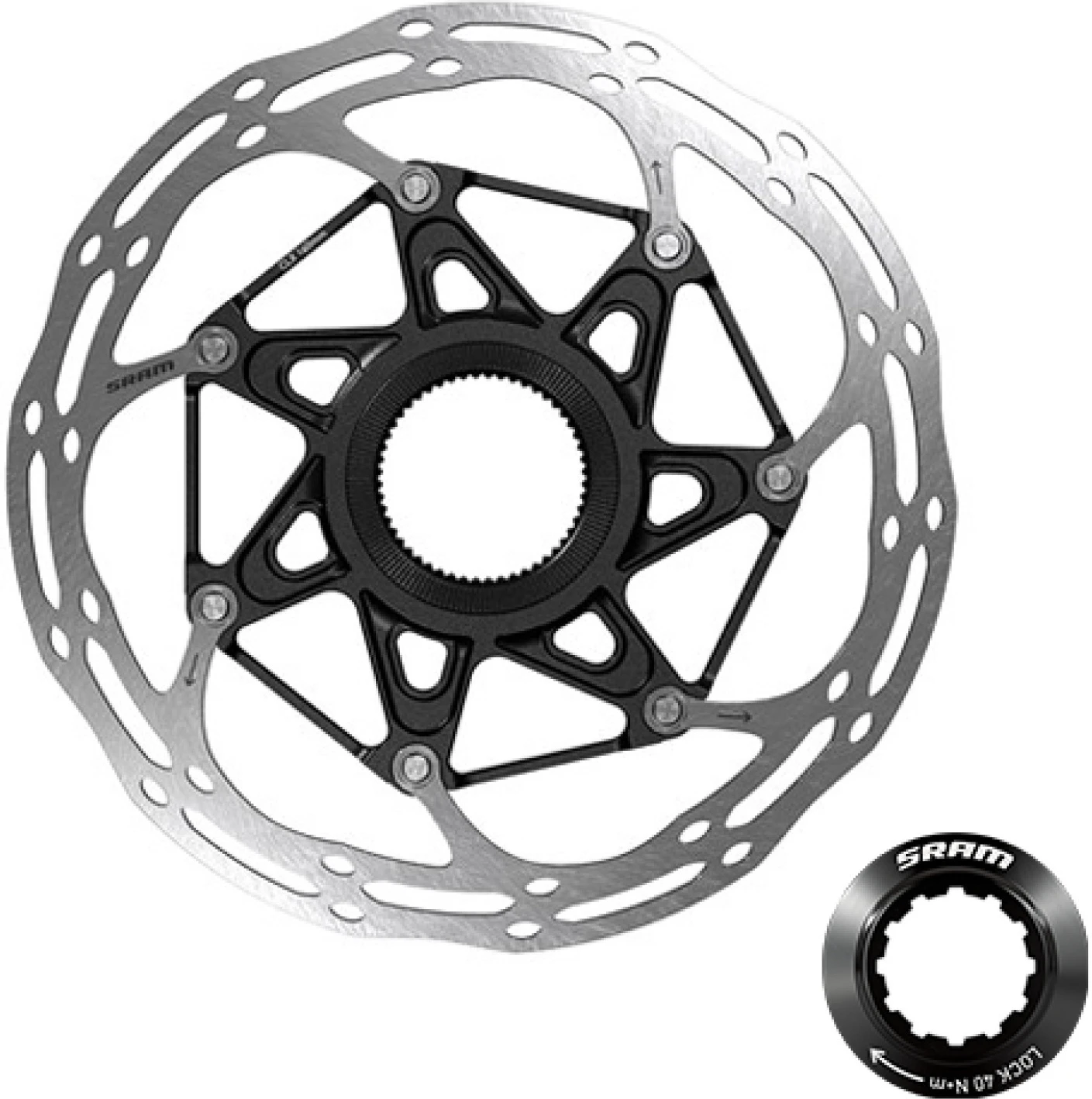 1. Disc Frana Sram Centerline X cu margini rotunjite din doua parti, 160mm Centerlock