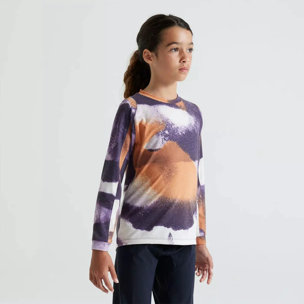 1. Tricou Copii Specialized Youth Trail LS - Dusk Spindrift - M
