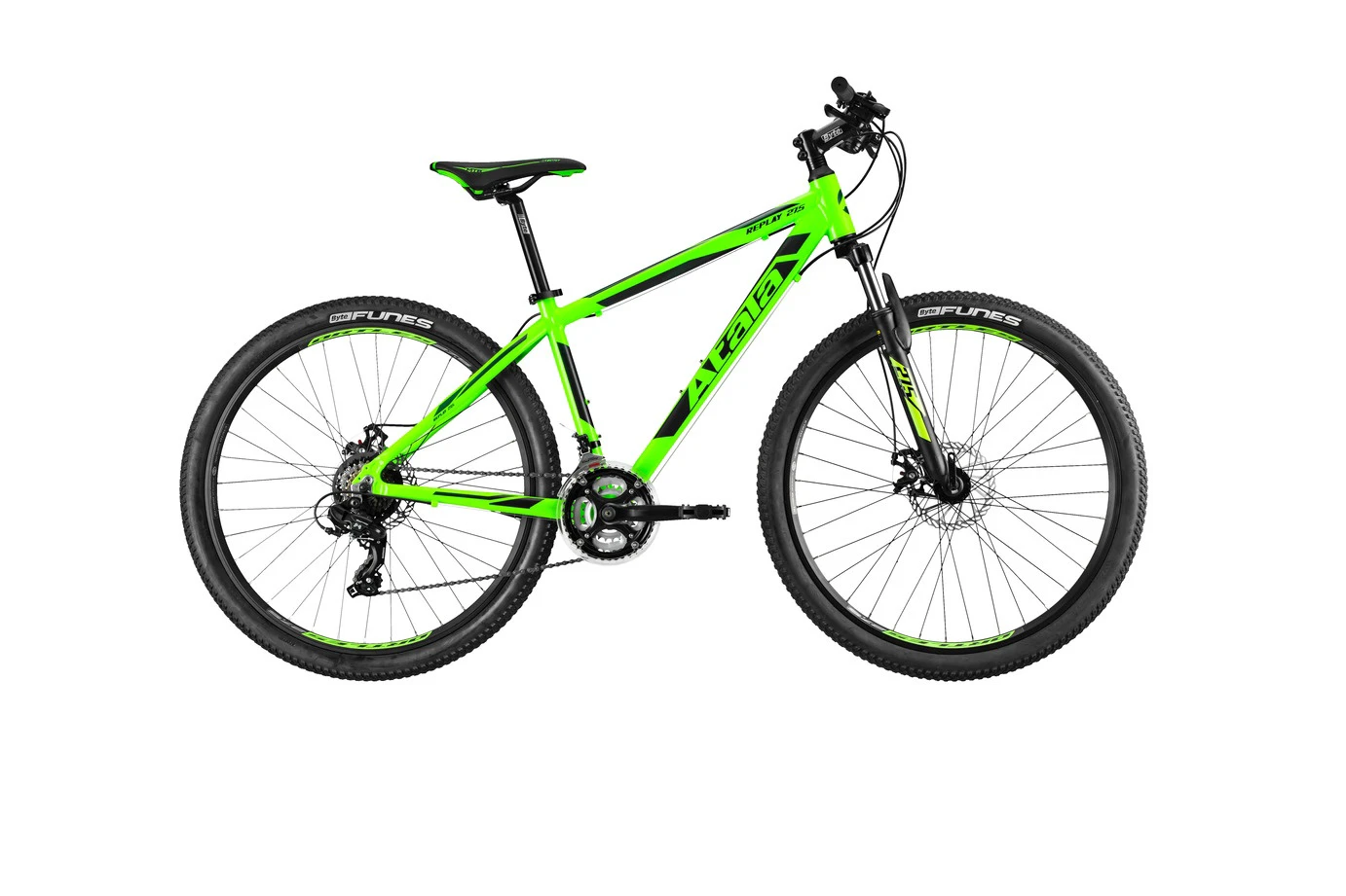 1. Bicicleta de Munte MTB ATALA REPLAY 27.5 inch MD, NEON GREEN/BLACK, 18 inch - 46