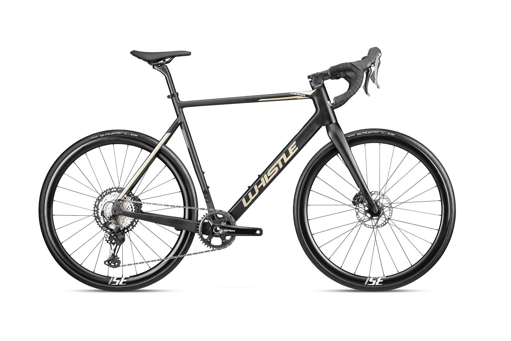 1. Bicicleta Gravel WHISTLE KIOWA Carbon GRX 822 12s, CARBON MATT/BLACK, 60 cm