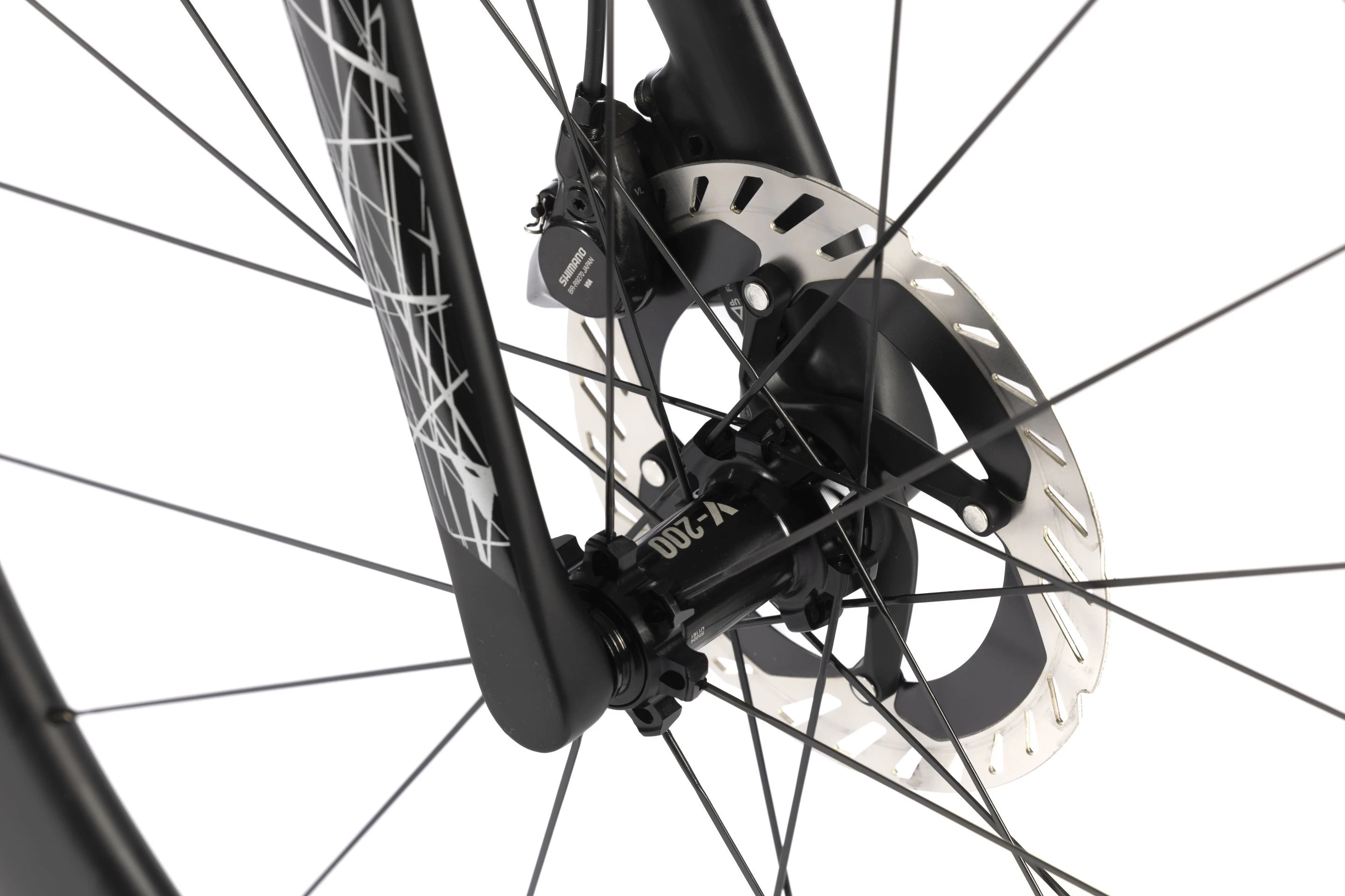 1. Bicicleta de sosea WHISTLE Vaero 2R Carbon T1000 Shimano Ultegra Di2 UCI approved, BLACK, 54 cm