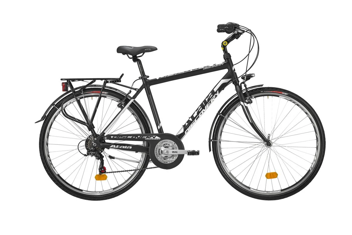 1. Bicicleta de Trekking ATALA DISCOVERY 21 Revo MAN, BLACK/WHITE MATT, 54 cm