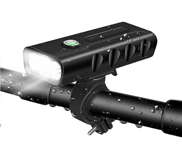 1. Far profesional pentru bicicleta / trotineta, reincarcabil USB,2000 lumeni,3 moduri luminare, acumulator 3000mAh, aliaj aluminiu, rezistent la apa