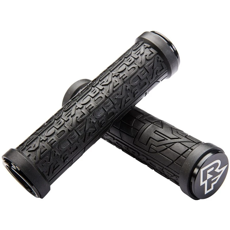 1. Mansoane Race Face Grippler Lock On, material cauciuc, strat superior moale, 1 pereche, culoare neagra