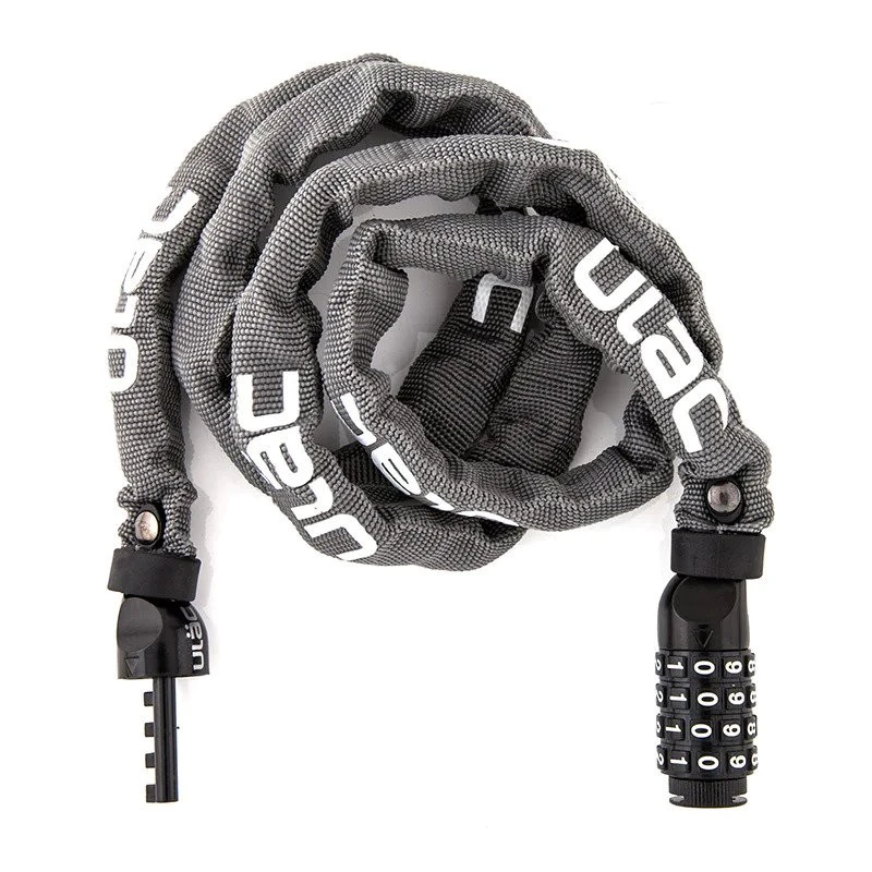 1. Antifurt Ulac Street Fighter cu cifru, otel calit ultra-rezistent, lungime 1 m, rezistent la taiere sau rupere, culoare gri