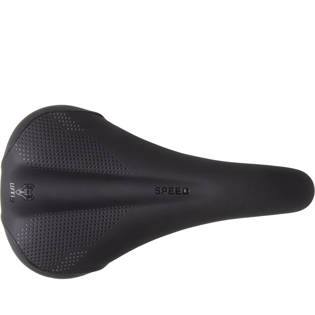 1. Sa bicicleta WTB Speed Medium, 145×270 mm, husa microfibra, forma distincta, neagra