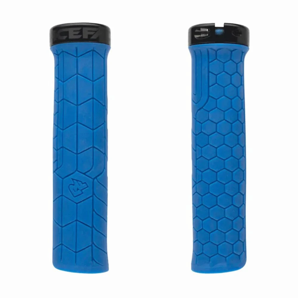 1. Mansoane Race Face Getta Grip, diametru 30 mm, raport durabilitate / comfort, albastru