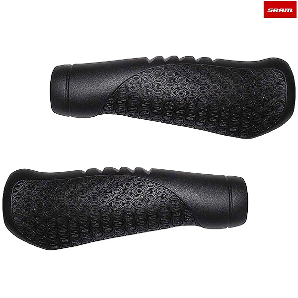 1. Mansoane gripuri SRAM Comfort Grips, lungime 133mm, forma ergonomica, negru
