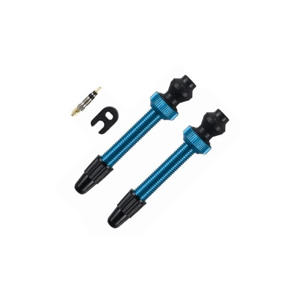 1. Valve tubeless bicicleta Barbieri, culoare Alloy Blue, lungime 45 mm