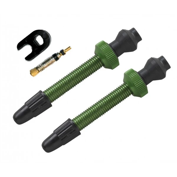 1. Valve tubeless bicicleta Barbieri, culoare Alloy Green, lungime 45 mm