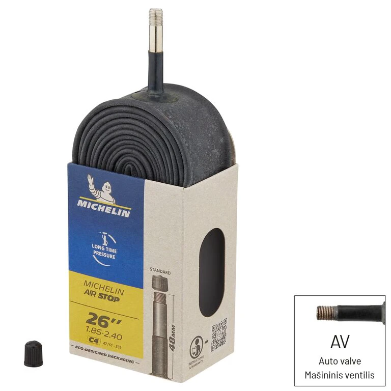 1. Michelin Tube Air Stop AUTO-SV 48MM 26x1.85/2.4