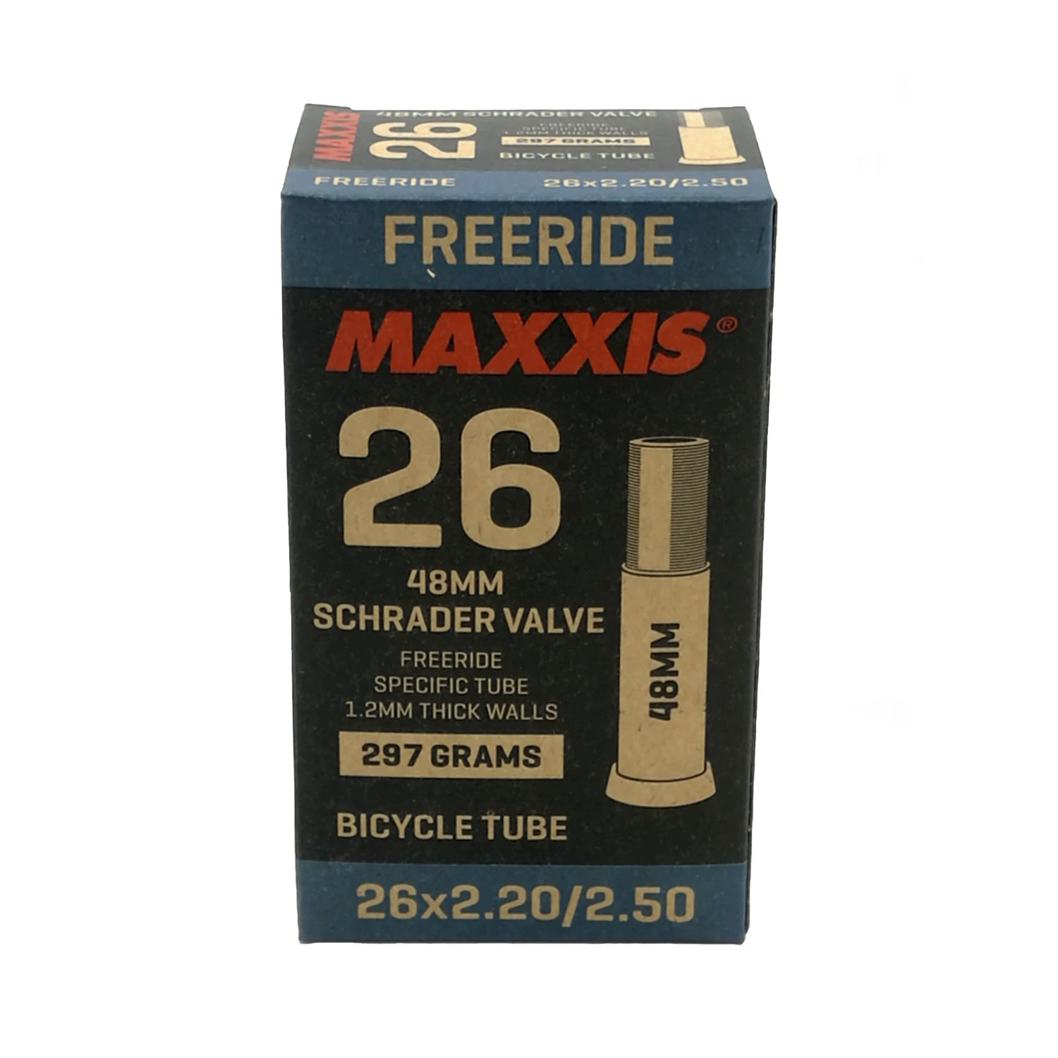 1. Camera bicicleta MAXXIS Tube Freeride 26x2.20/2.50, ventil Schrader AUTO-SV