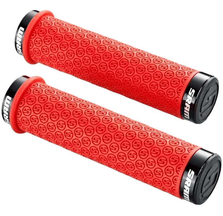 1. Mansoane bicicleta SRAM Grips DH Silicone, 139mm, rosu