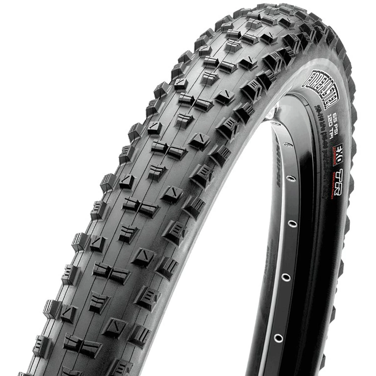 1. Anvelopa bicicleta Maxxis Forekaster, 27.5 x 2.40, densitate 60 TPI, 50 PSI, negru