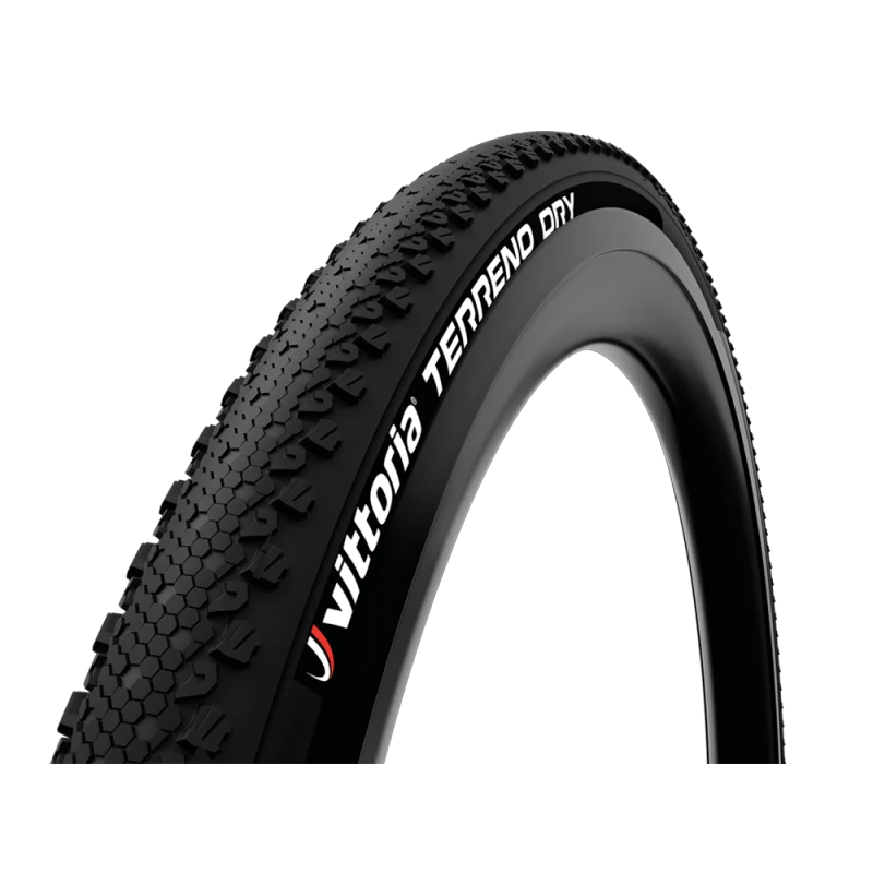 1. Anvelopa pliabila cauciuc Vittoria Terreno Dry 700 x 35c, ideala pentru gravel, teren uscat