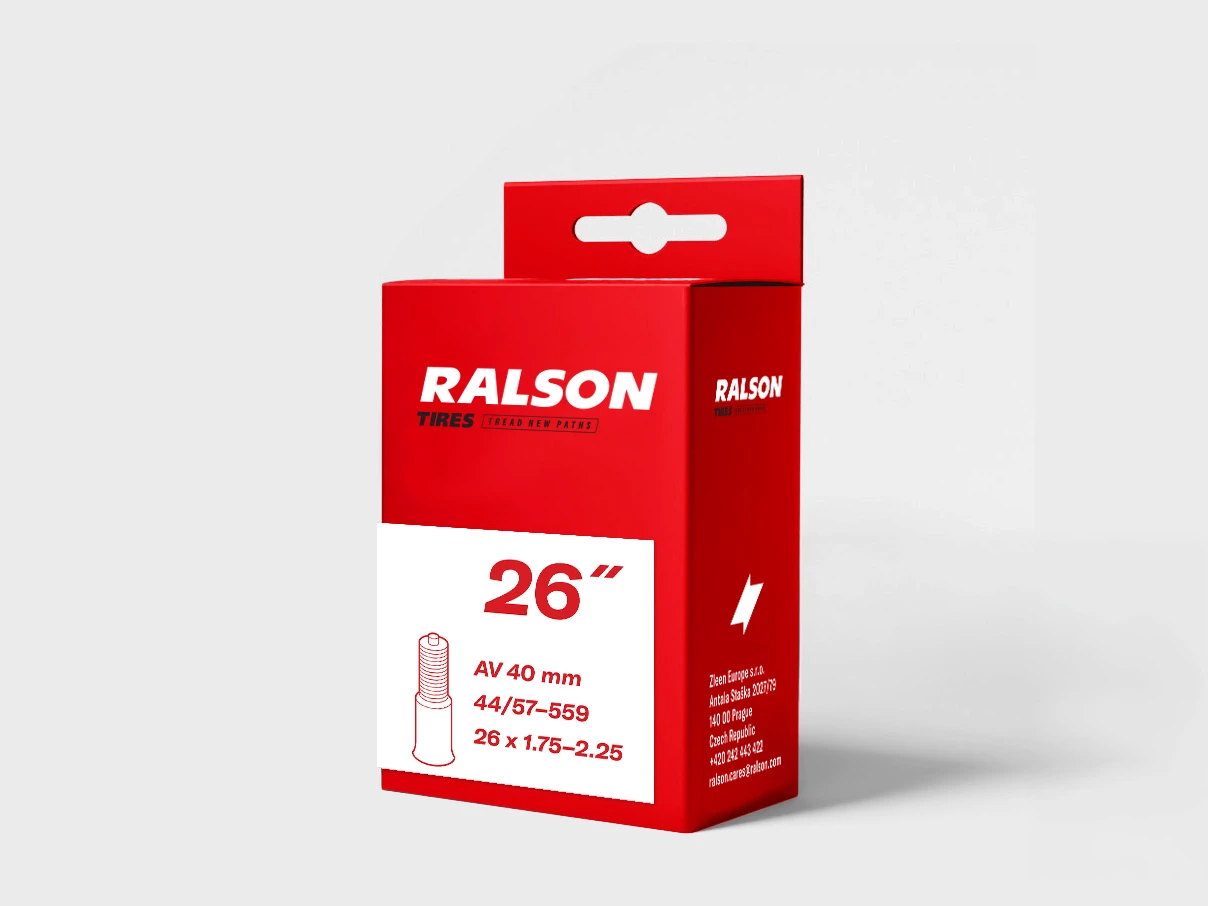 1. Camera roata bicicleta Ralson 26x1.75-2.25 valva Schrader AV40, butil