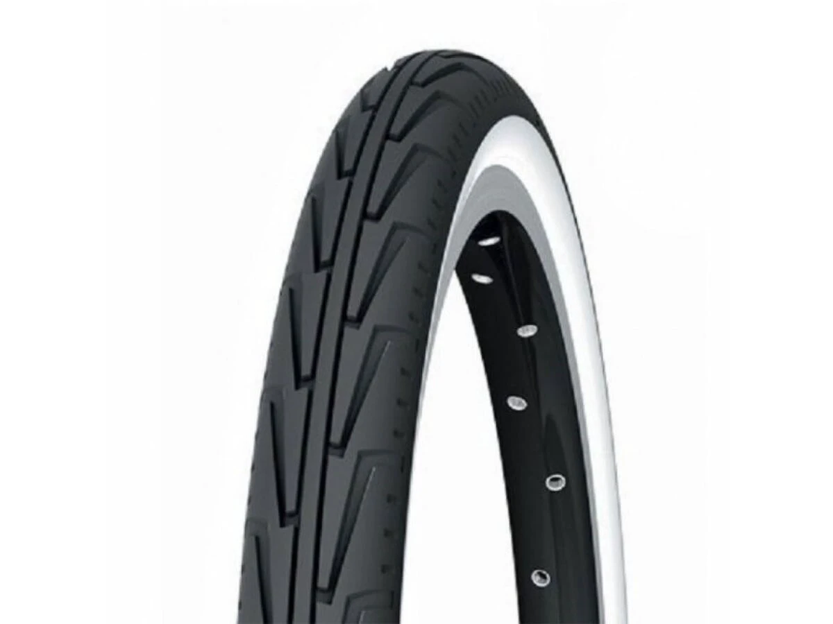 1. Anvelopa cauciuc Michelin CityJ 20 x 1.75 Access Line, negru cu contur alb