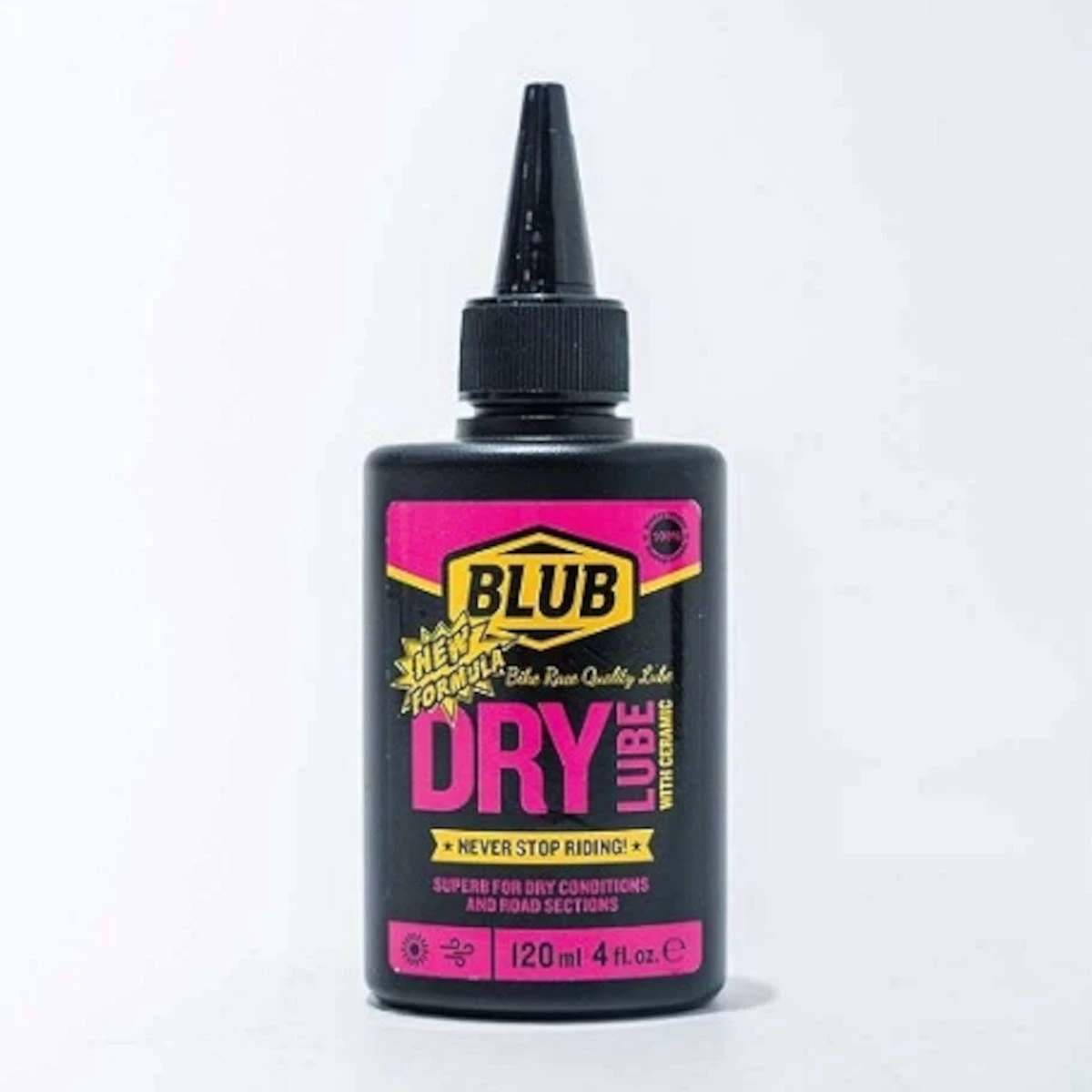 1. BLUB Dry Lube, lubrifiant lant bicicleta, ideal pentru vreme uscata sau praf, 120 ml adica 80 aplicari