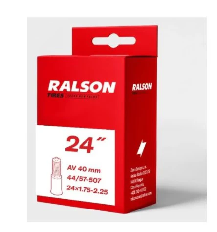 1. Camera roata bicicleta Ralson 24 x 1.75-2.25 valva Schrader AV40 mm, butil