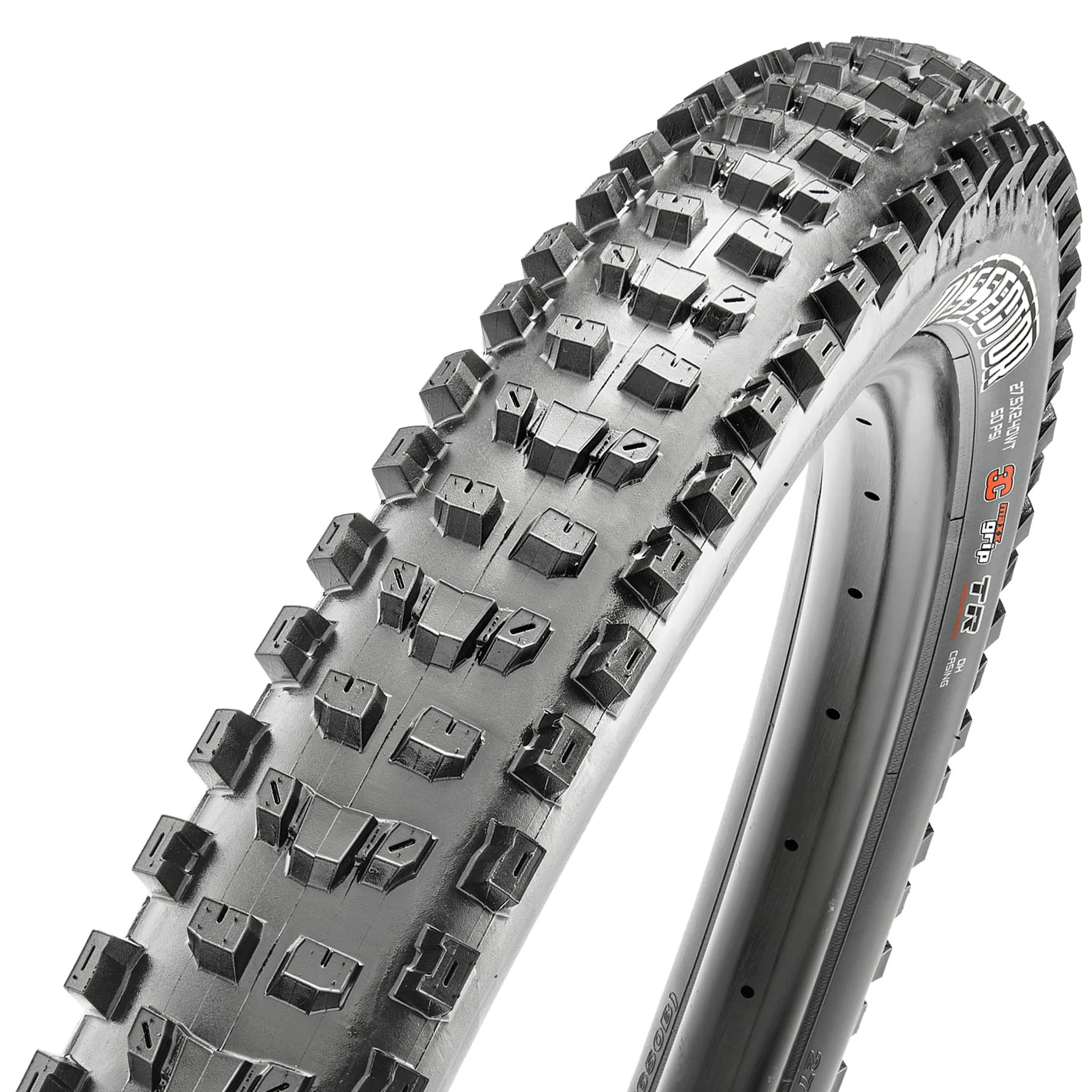 1. Anvelopa Maxxis Dissector 27.5 x 2.40 EXO, TR, 60 tpi, cauciuc bicicleta pentru trail, downhill, enduro